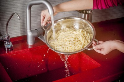 Strecuratoare inox cu 2 manere, d:24 cm foto