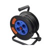 Prelungitor Tambur 25m, 4 Prize, 3x1.5 mmp, Cupru, Impamantare, Protectie Supratensiune, Interior/Exterior