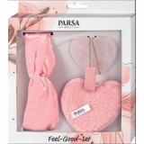Set cosmetic format din 3 piese pentru curatarea fetei, roz
