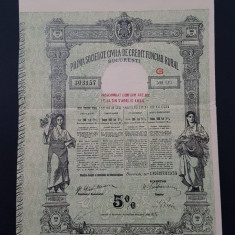 Titlu 500 lei 1934 Prima soc. civila de credit funciar / Actiuni