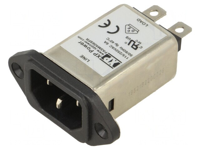 Conector Alimentare AC 6A 250VAC IEC 60320