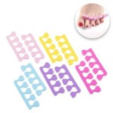Separatoare degete pedichiura, Set 5 perechi, Multicolor, Spuma, CMCLASS