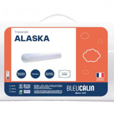 Perna de sprijin pentru gat tip rulou Bleu Calin Alaska Comfort, 140 cm, Alb - RESIGILAT
