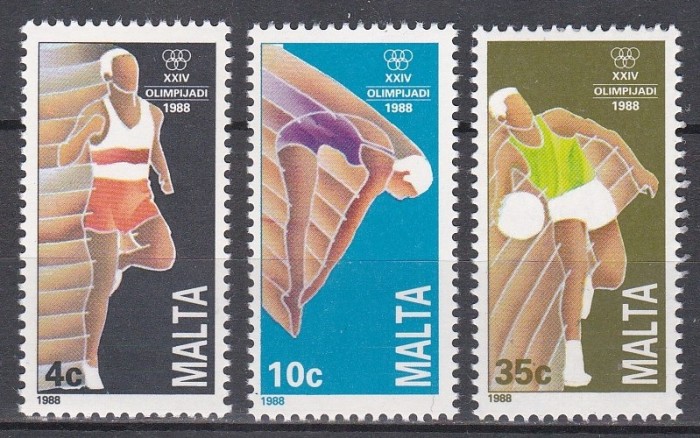 Malta 1988 - Jocurile Olimpice - Seul 1988, MNH