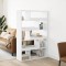 vidaXL Bibliotecă, alb, 100x33x156,5 cm, lemn prelucrat 3309339