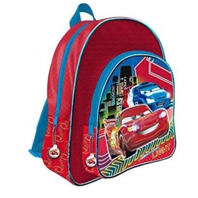 Ghiozdan Cars 3D 2 fermoare rosu 41 cm foto
