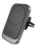 Suport auto magnetic MagSafe cu incarcare wireless 15W Fast Charge Qi Standard QC3.0 - CWCPH-CW19