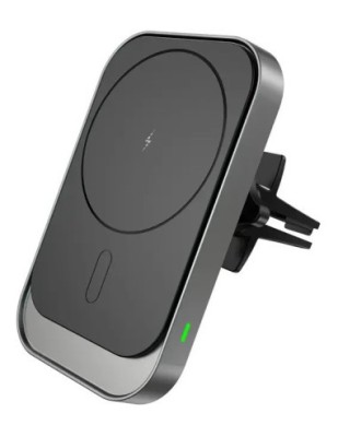Suport auto magnetic MagSafe cu incarcare wireless 15W Fast Charge Qi Standard QC3.0 - CWCPH-CW19 foto