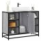 Gossi dulap chiuveta de baie, gri sonoma, 80x33x60 cm, lemn compozit