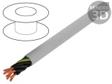 Cablu Electric JZ-500-PUR 7G0,5mm2 Gri 300V/500V