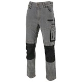 PANTALON LUCRU TIP-BLUGI SLIM-FIT ELASTIC GRI - 3XL