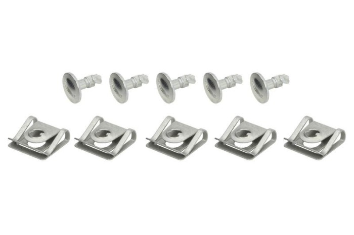 Cleme, clipsuri fixare Audi 100 (C4), A4 (B5/B6), A4 (B7), A6 (C5/C6), A8 (D3); Skoda Superb (3u4); VW Passat (B5 3b/3b Gp); scut motor, cutie viteze