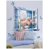 Sticker Perete Autocolant - Peisaj Floral - 424202B