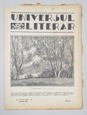 REVISTA &amp;#039;UNIVERSUL LITERAR&amp;#039;, ANUL XLIII, NR. 12, 20 MARTIE 1927 foto