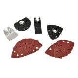 Set lame si accesorii pentru unealta multifunctionala 6 piese, Geko G01256