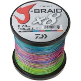 Fir J-Braid X8 Multicolor 0.28mm 26.5Kg 1500M, Daiwa