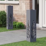 vidaXL Lumină LED Solară pentru Alei 2 pcs Antracit 879802