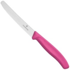 Cutit Bucatarie Victorinox Swiss Classic Paring Knife, Lama Zimtata 11cm, Roz foto