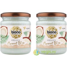 Pachet Crema de Cocos Tartinabila Coconut Bliss Ecologic/Bio 250g+250g