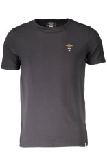 Aeronautica Militare Tricou barbati, cu logo brodat, Regular Fit, Negru foto
