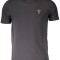 Aeronautica Militare Tricou barbati, cu logo brodat, Regular Fit, Negru
