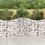 Coșuri gabion arcuite 4 buc, 200x30x100/120 cm fier galvanizat