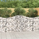 Cosuri gabion arcuite 50 buc, 200x30x100/120 cm fier galvanizat GartenMobel Dekor, vidaXL