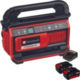 Einhell PRESSITO 18/25 Hybrid PXC + Twinpack + 4514095 - Compresor hibrid 25 l/min 11 bar + Set 2 acumulatori si incarcator Li-Ion 18 V 4 Ah