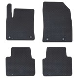 vidaXL Covor pentru mașină 4 pcs Negru Cauciuc 42029150