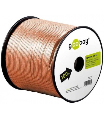 Cablu boxe 2x2.5 mm transparent CCA Goobay 15020 foto