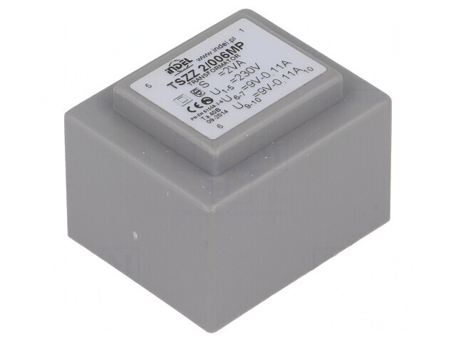 Transformator &icirc;ncapsulat 2VA 230V 9V PCB