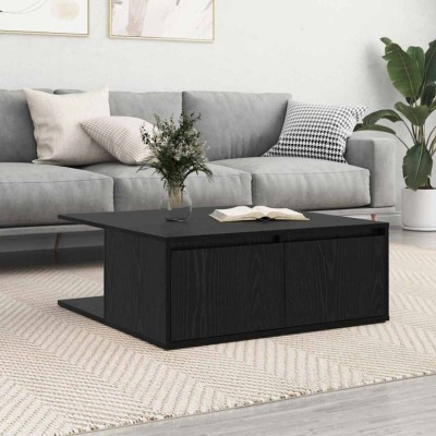 vidaXL Masă de cafea Stejar negru 80 x 80 x 31 cm Lemn compozit 875488 foto