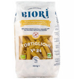 Tortiglioni bio din faina multicereale, 250g Biori