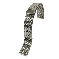 Bratara pentru ceas argintie cu 7 randuri de zale 20mm 4BR18