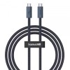 Cablu Date si Incarcare USB-C - USB-C Baseus Flash Series II, 240W, 1m, Negru P10311803111-00