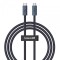 Cablu Date si Incarcare USB-C - USB-C Baseus Flash Series II, 240W, 1m, Negru P10311803111-00