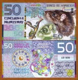 KAMBERRA - FANTASY NOTE - 50 NUMISMAS 2020 - UNC / POLIMER / ZODIAC - ANUL SOBOLANULUI