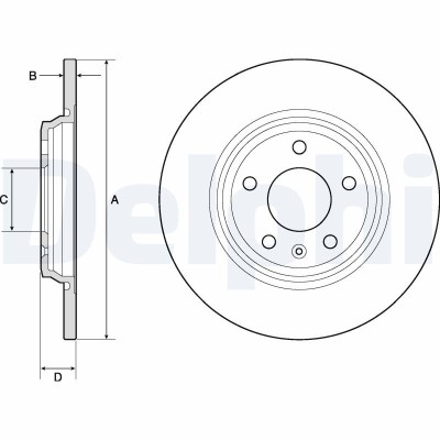 DELPHI BG4800C Disc frana foto