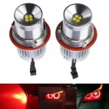 2 x Marker LED Angel Eyes 25W Rosu pentru E39 E53 E60 E61 E64