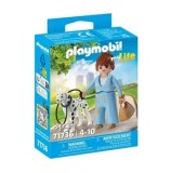 Cumpara ieftin Set figurine Playmobil - Figurina manager cu animalut de colectie caine Dalmatian