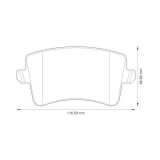 Set placute frana Jurid 573259JC, parte montare : Punte spate