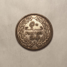 Liban 50 Piastres 1952 Patina Frumoasa