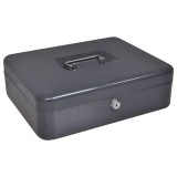 vidaXL Cutie de securitate Gri &icirc;nchis Oțel Medie