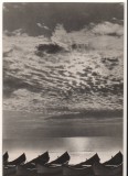 CPIB 18120 CARTE POSTALA - EFORIE. ZORI DE ZI LA MARE, RPR, BARCA, 1957