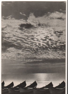 CPIB 18120 CARTE POSTALA - EFORIE. ZORI DE ZI LA MARE, RPR, BARCA, 1957 foto