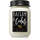 Milkhouse Candle Co. Farmhouse Balsam &amp; Cedar lum&acirc;nare parfumată Mason Jar 368 g