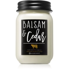 Milkhouse Candle Co. Farmhouse Balsam &amp; Cedar lum&acirc;nare parfumată Mason Jar 368 g