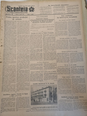 scanteia 10 ianuarie 1954-art.medias,turnu severin,cluj,arad,bacau,targu mures foto