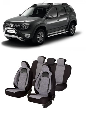 Set huse scaune compatibile Dacia Duster 2010-2017 Piele + Textil (Compatibile cu sistem AIRBAG) foto