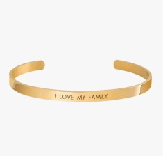 Bratara din aur galben de 14K model solid